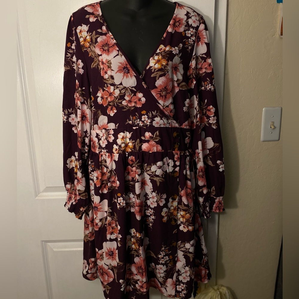Floral print dress